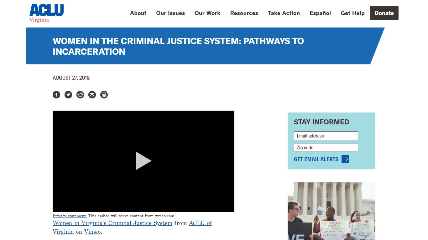 Women in the Criminal Justice System: Pathways to Incarceration